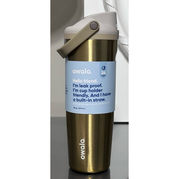 Owala SPECIAL EDITION 30oz FreeSip Sway, METALLIC GOLD - Picture 1 of 5